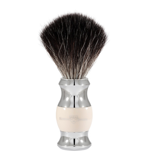 Edwin Jagger 21SB367CR Помазок слоновая кость, искусственный ворс Edwin Jagger 21SB367CR Помазок слоновая кость, искусственный ворс