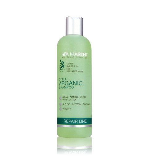 Spa Master 5 Oils Arganic Shampoo pH 5,5 / Аргановый шампунь для восстановления волос «5 Масел», 330 мл