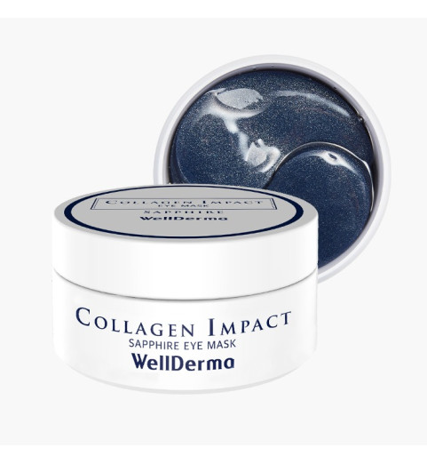 WellDerma Сollagen Impack Sapphire Eye Mask / Гидрогелиевые патчи для глаз с коллагеном, 60шт (100г) WellDerma Сollagen Impack Sapphire Eye Mask / Гидрогелиевые патчи для глаз с коллагеном, 60шт (100г)